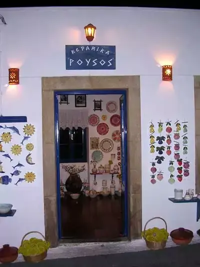 Rousos traditionelle Keramik Chora und Kato Livadi