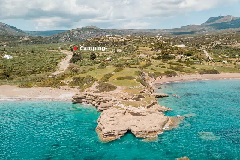 Limni Paleopoli Camping Kythira Campingplatz