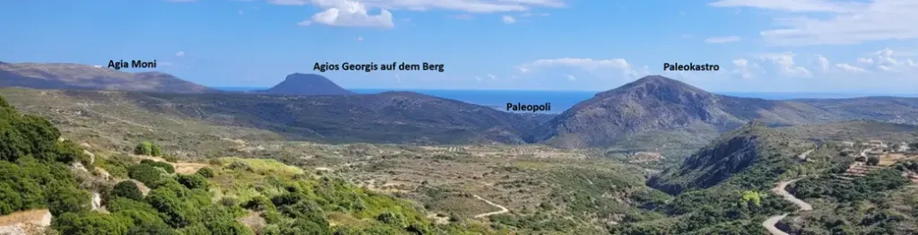 Paleokastro Paleopoli Agios Georgis Agia Moni Insel Kythira Griechenland